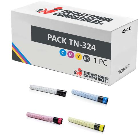 Compatible PACK Konica Minolta Bizhub C258 / C308 / C368 / TN324