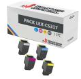 Compatible Pack Lexmark CS317 / CS417 / CS517 / CX317 / CX417 / CX517