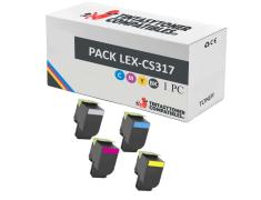Compatible Pack Lexmark CS317 / CS417 / CS517 / CX317 / CX417 / CX517