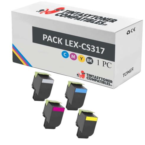 Compatible Pack Lexmark CS317 / CS417 / CS517 / CX317 / CX417 / CX517