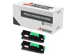 Compatible Pacote 2x Ricoh Aficio SP 3600 / SP 3610 / SP 4500 / SP 4510 / SP 4520 / MP 401SPF