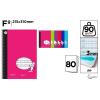 Cuaderno Basic PP Fº 80 Hojas 3 mm 90 G/m2