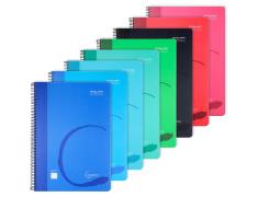 Cuaderno Cervantes Espiral Tapa Plástica de 80 Hojas 90g