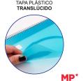 Cuaderno Cervantes Espiral Tapa Plástica de 80 Hojas 90g