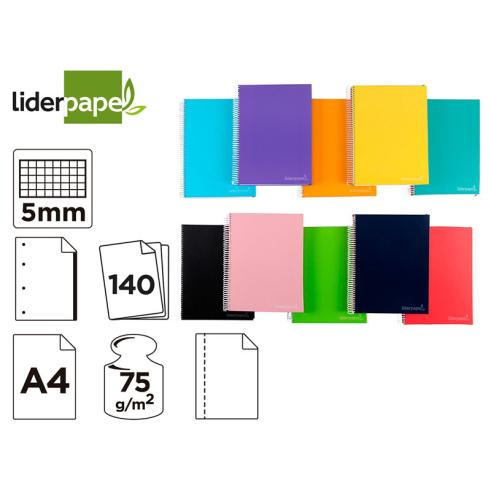 CUADERNO ESPIRAL A4 MICRO JOLLY LIDERPAPEL