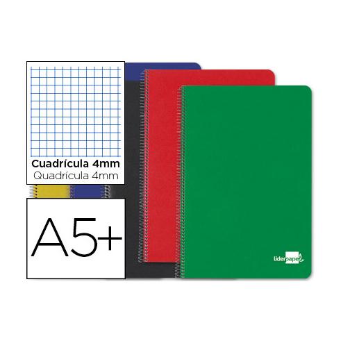 CUADERNO ESPIRAL CUARTO TAPA DURA LIDERPAPEL