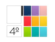 CUADERNO ESPIRAL CUARTO WITTY TAPA DURA LISO LIDERPAPEL