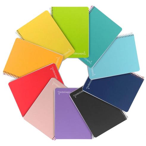 CUADERNO ESPIRAL CUARTO WITTY TAPA DURA LISO LIDERPAPEL