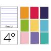 CUADERNO ESPIRAL CUARTO WITTY TAPA DURA PAUTA ANCHA 3,5MM LIDERPAPEL