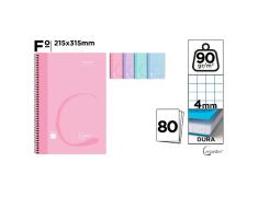 Cuaderno Espiral Fº 80 Hojas 90 G/M² Pastel