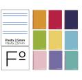 CUADERNO ESPIRAL FOLIO TAPA DURA PAUTA 2,5 MM COLORES SURTIDOS LIDERPAPEL
