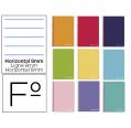 CUADERNO ESPIRAL FOLIO WITTY TAPA DURA RAYADO HORIZONTAL 8MM LIDERPAPEL