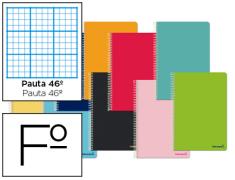 CUADERNO ESPIRAL FOLIO WITTY TAPA DURA RAYADO HORIZONTAL Nº46 LIDERPAPEL
