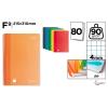 Cuaderno Espiral Plástico Fº 80 Hojas 90G