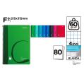 Cuaderno MP Espiral Folio de Cuadrícula 4x4mm Tapa Blanda de 80 Hojas 60g