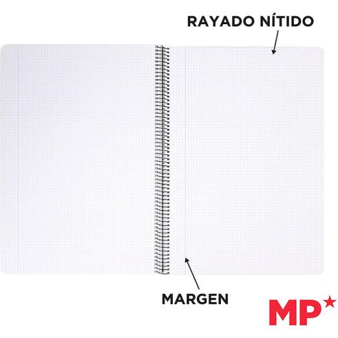 Cuaderno MP Espiral Forrado de 80 Hojas 90g