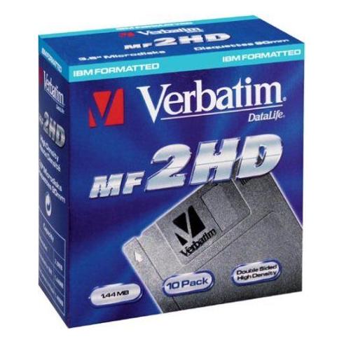 DISQUETES 3.5 VERBATIM MF2-HD DATALIFE - PACK 10
