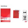 Dossier Uñero Color Rojo A4 12 Unidades