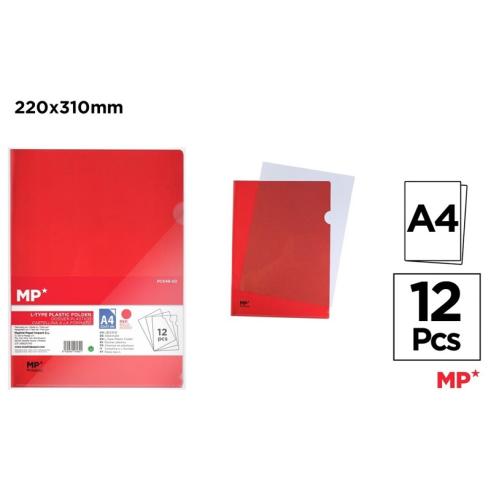 Dossier Uñero Color Rojo A4 12 Unidades