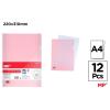 Dossier Uñero Color Rosa A4 12 Unidades