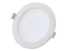 DOWN LIGHT LED E6 / 7W LUZ BLANCA 6000K (68-80mm) MARCO BLANCO