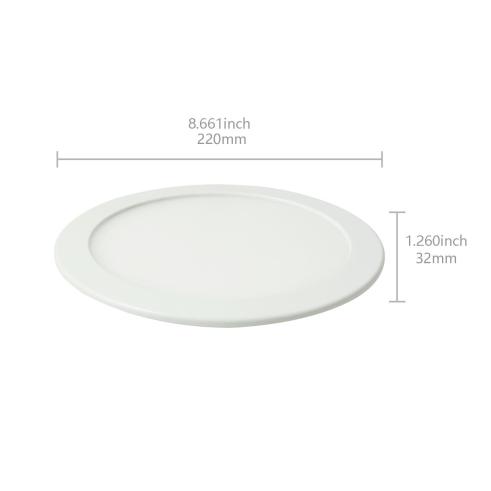 DOWN LIGHT LED E6 SLIM / 18W LUZ BLANCA 6000K (200-210mm) MARCO BLANCO
