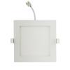 DOWN LIGHT LED E6 SLIM / 18W LUZ NATURAL 4000K (200-210mm) MARCO CUADRADO BLANCO