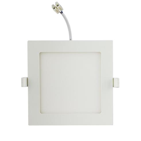 DOWN LIGHT LED E6 SLIM / 18W LUZ NATURAL 4000K (200-210mm) MARCO CUADRADO BLANCO