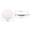 DOWN LIGHT LED E6 SLIM / 20W LUZ NATURAL 4000K (220-230mm) MARCO BLANCO