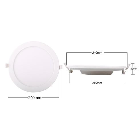 DOWN LIGHT LED E6 SLIM / 20W LUZ NATURAL 4000K (220-230mm) MARCO BLANCO