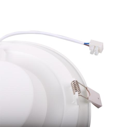 DOWN LIGHT LED E6 SLIM / 20W LUZ NATURAL 4000K (220-230mm) MARCO BLANCO