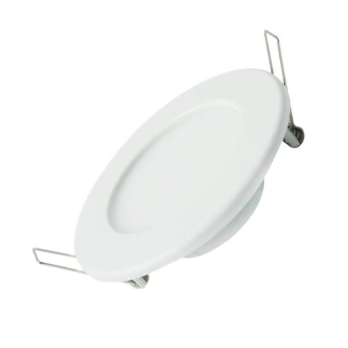 DOWN LIGHT LED E6 SLIM / 9W LUZ BLANCA 6000K (100-110mm) MARCO BLANCO