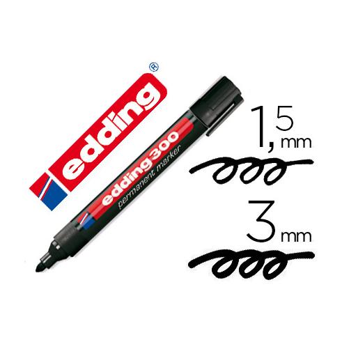 EDDING ROTULADOR PERMANENTE 300 NEGRO