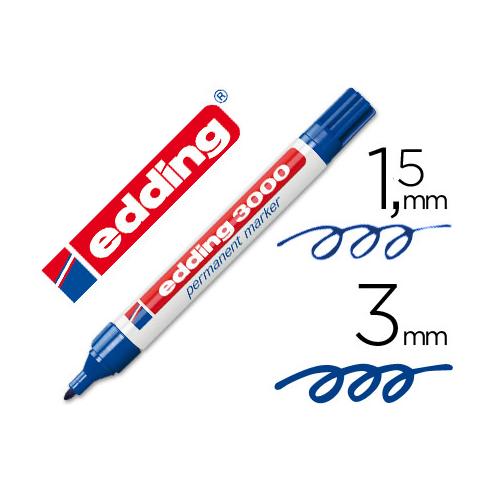 EDDING ROTULADOR PERMANENTE 3000 AZUL