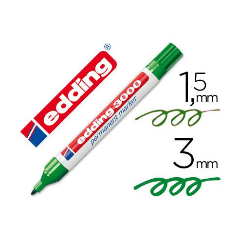 EDDING ROTULADOR PERMANENTE 3000 VERDE