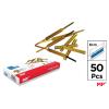 Encuadernadores Fastener Dorados 80mm 50u MP