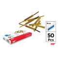 Encuadernadores Fastener Dorados 80mm 50u MP