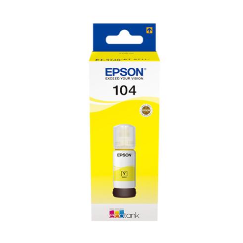 Epson 104 Amarillo Botella de Tinta Original