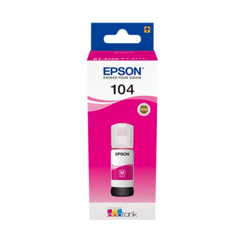 Epson 104 Magenta Botella de Tinta Original