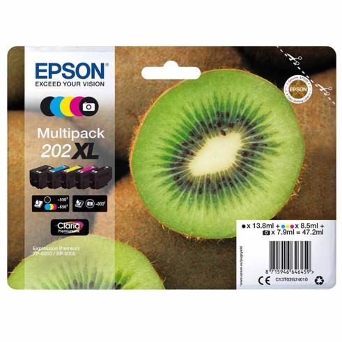Epson 202XL Pack de 5 Originales