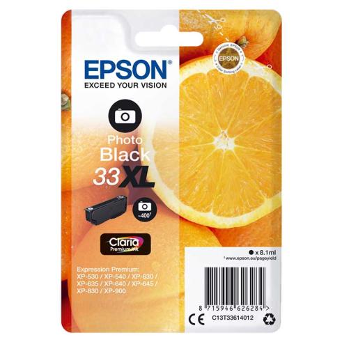 Epson T3361 / 33XL Negro Photo Original