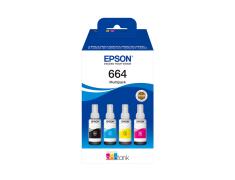 Epson T664 Pack de 4 Botellas Originales