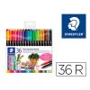 ESTUCHE 36 ROTULADORES STAEDTLER PERMANENTE DOBLE PUNTA