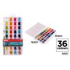 Estuche de Pinturas Acuarelas Semi Seco 36 Colores