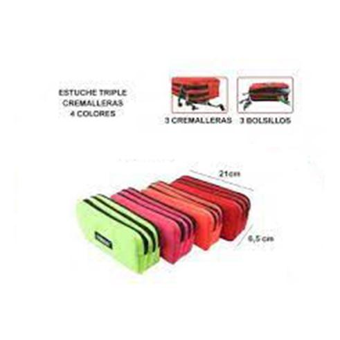 ESTUCHE TRIPLE CREMALLERA