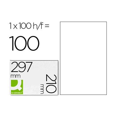 ETIQUETA ADHESIVA Q-CONNECT 210X297 A4