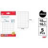 Etiquetas Autoadhesivas Rectangulares Blancas 10x16mm 405u