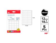 Etiquetas Autoadhesivas Rectangulares Blancas 12x18mm 280u