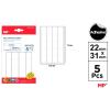 Etiquetas Autoadhesivas Rectangulares Blancas 22x32mm 100u
