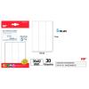 Etiquetas Autoadhesivas Rectangulares Blancas 35x82mm 30u
